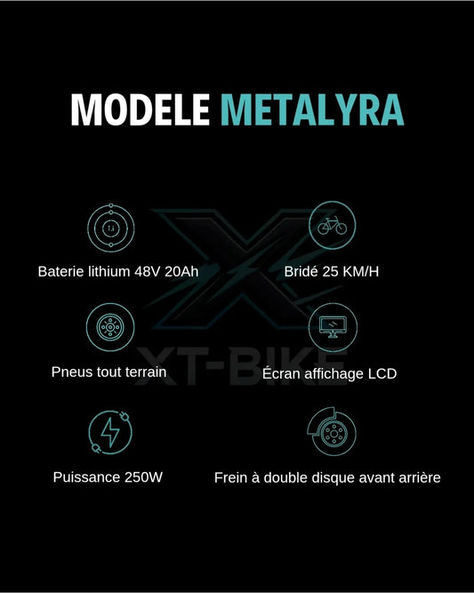 METALYRA M1 Fat Bike Tout terrain BLUE